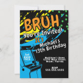 Arcade Colorful Birthday Party Boys  (Voorkant)