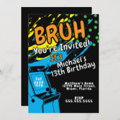 Arcade Colorful Birthday Party Boys  (Voorkant / Achterkant)