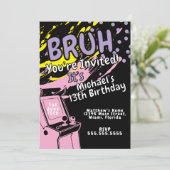 Arcade Colorful Birthday Party Pink  (Staand voorkant)