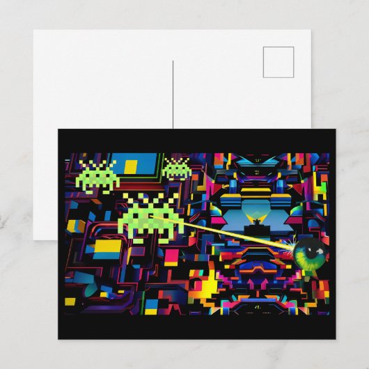 Arcade Death Machine op Patrol - Ken Gage Art Briefkaart (Voorkant / Achterkant)