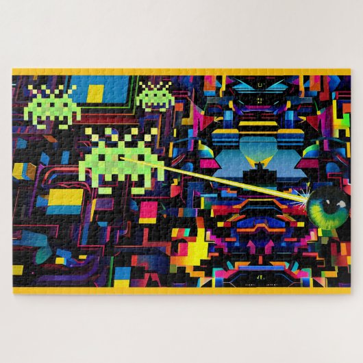 Arcade Death Machine op Patrouille - Ken Gage Kuns Legpuzzel (Horizontaal)