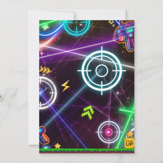 Arcade en laser label partij ALT1 Kaart (Achterkant)