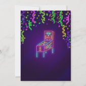 Arcade Feest Verjaardagsuitnodiging Kaart (Achterkant)