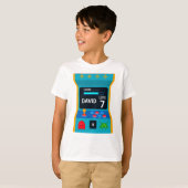 Arcade Game Birthday Boy party Level Up T-shirt (Voorkant volledig)