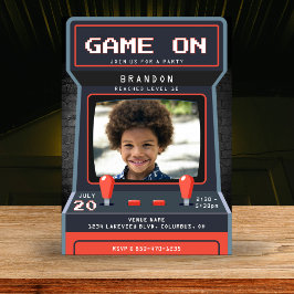 Arcade Game Foto 10e Verjaardagsfeest Kaart