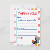 Arcade Game In te vullen Dank Je Wel Bedankkaart (Achterkant)