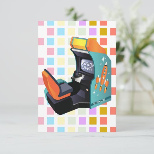 Arcade Game Invulbaar Bedankt (Staand voorkant)