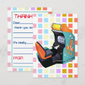 Arcade Game Invulbaar Bedankt (Voorkant / Achterkant)