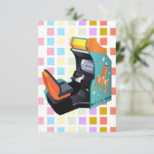 Arcade Game Invulbare Dankjewel Bedankkaart (Staand voorkant)