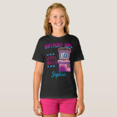 Arcade Game Level Up Birthday Girl T-shirt (Voorkant volledig)