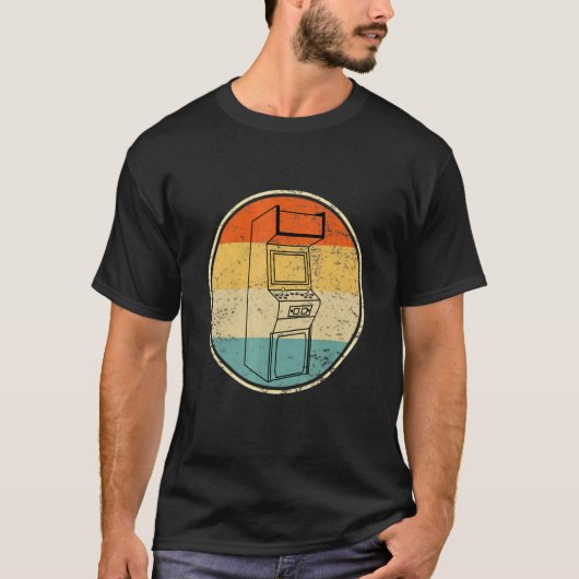 Arcade Game Machine Cabinet Nostalgia Retro 80s G T-shirt (Voorkant)