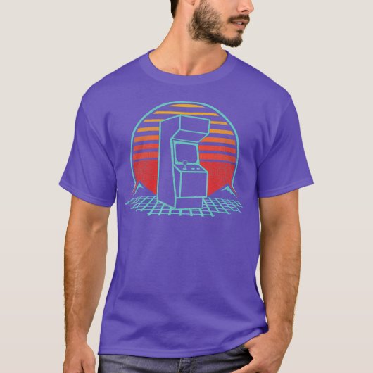 Arcade Game Machine Cabinet Nostalgia Retro 80s T-shirt (Voorkant)