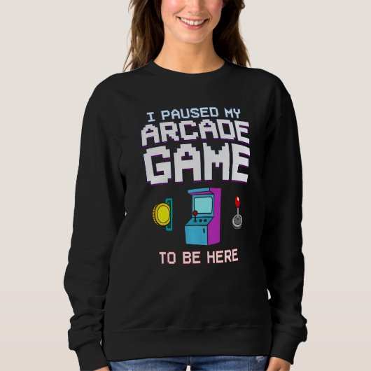 Arcade Game Machine Video Game Cabinet Gamer Trui (Voorkant)