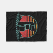 Arcade Gameautomaat Behuizing Nostalgie Retro 80-e Fleece Deken (Voorkant (Horizontaal))