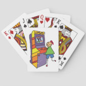 Arcade Gamer Stick Figuur Leuke videogame Pokerkaarten (Achterkant)