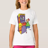Arcade Gamer Stick Figuur Leuke  videogame T-shirt (Voorkant)