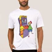 Arcade Gamer Stick Figuur Leuke  videogame T-shirt (Voorkant)