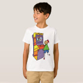 Arcade Gamer Stick Figuur Leuke  videogame T-shirt (Voorkant volledig)