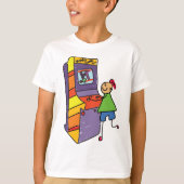 Arcade Gamer Stick Figuur Leuke  videogame T-shirt (Voorkant)