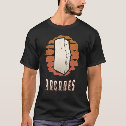 Arcade Games  Retro Classic Sunset T-shirt (Voorkant)