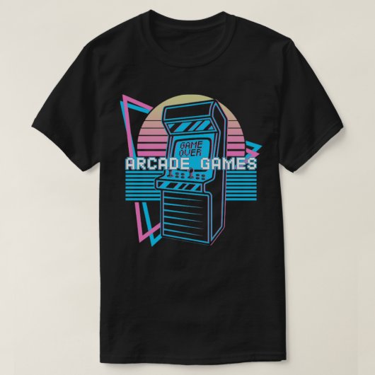 Arcade Games Retro T-shirt (Design voorkant)