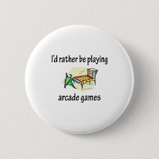 Arcade Games spelen Ronde Button 5,7 Cm (Voorkant)