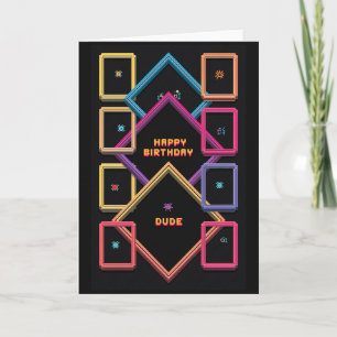 Arcade Glow Verjaardagskaart Kaart