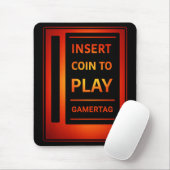 Arcade “Insert Coin to Play” Custom Mouse Pad Muismat (Met muis)