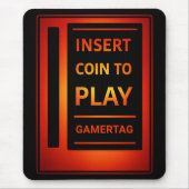 Arcade “Insert Coin to Play” Custom Mouse Pad Muismat (Voorkant)