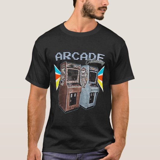 Arcade kast 1970 1980 1990 Video Game C T-shirt (Voorkant)
