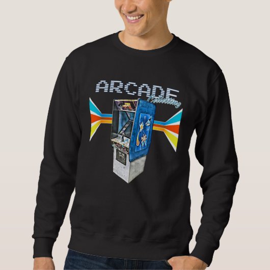 Arcade-kastmachine 1970 1980 1990 Videospel C Trui (Voorkant)