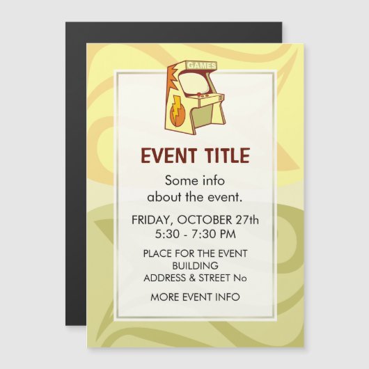 Arcade-machine (Voorkant / Achterkant)