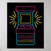 Arcade Machine Game Machine 80S 90S Retro Poster (Voorkant)