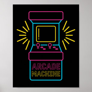Arcade Machine Game Machine 80S 90S Retro Poster