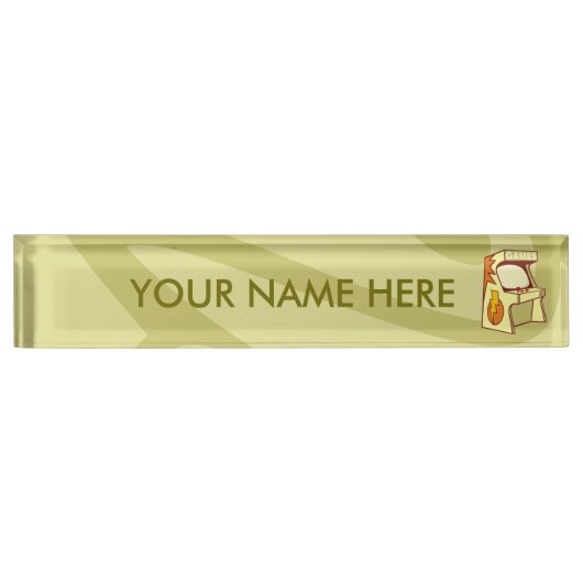 Arcade machine naambordje (Voorkant)