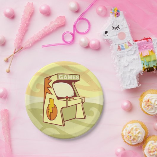 Arcade machine papieren bordje