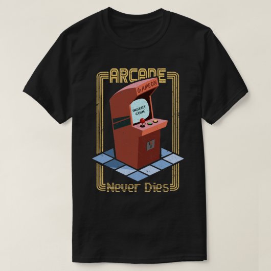 arcade machine retro game t-shirt (Design voorkant)
