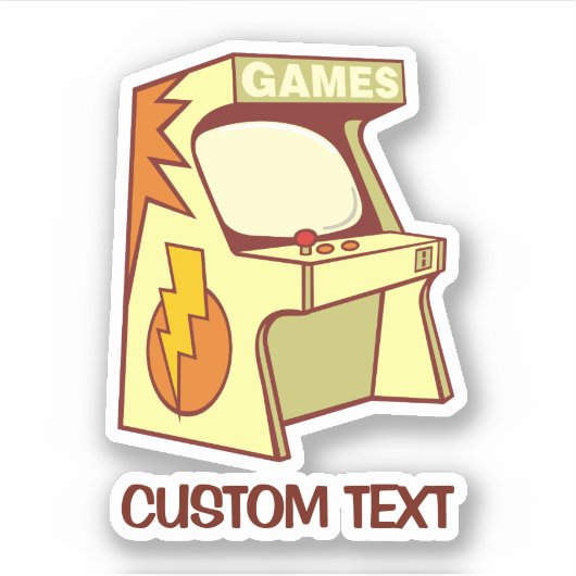 Arcade-machine Sticker (Voorkant)