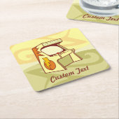 Arcade machine vierkant papier onderzetter (Schuin)