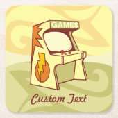 Arcade machine vierkant papier onderzetter (Voorkant)