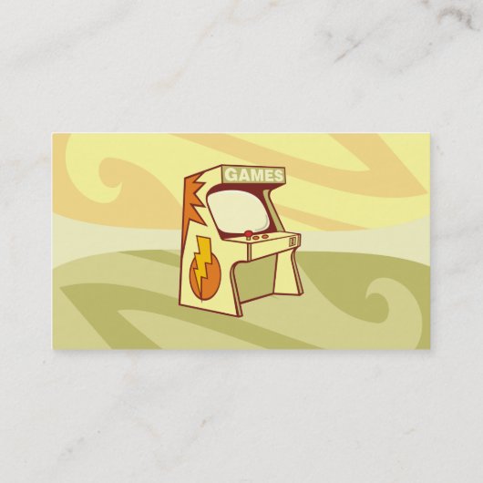 Arcade machine visitekaartje (Achterkant)