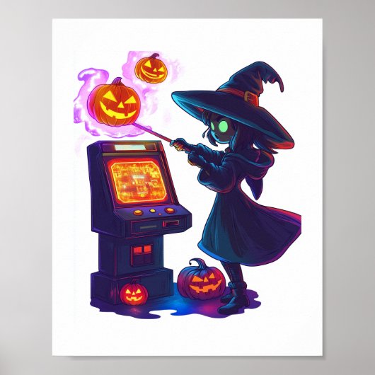 Arcade nacht van de heks poster (Voorkant)