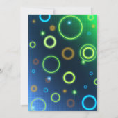 Arcade Neon Glow verjaardagsfeestje Kaart (Achterkant)