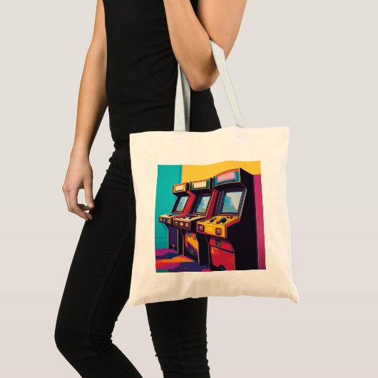 Arcade Nostalgia-Tas Tote Bag (Voorkant (product))