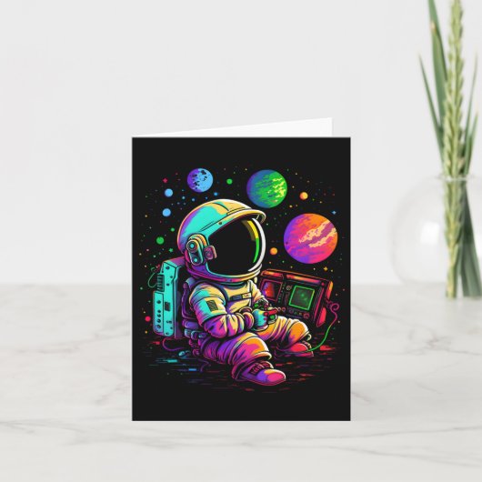 Arcade Planets Universe Gaming Astronaut Kaart (Voorkant)