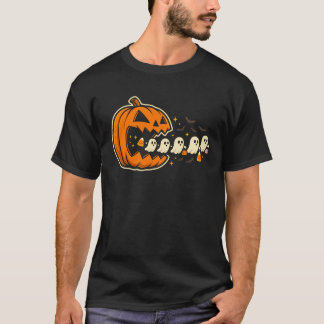Arcade Pumpkin Chomper Halloween met Ghost Trail T-shirt