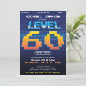 Arcade Retro 80s 60e verjaardagsfeestje Kaart (Staand voorkant)