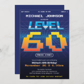 Arcade Retro 80s 60e verjaardagsfeestje Kaart (Voorkant / Achterkant)