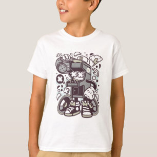 Arcade spel boombox t-shirt