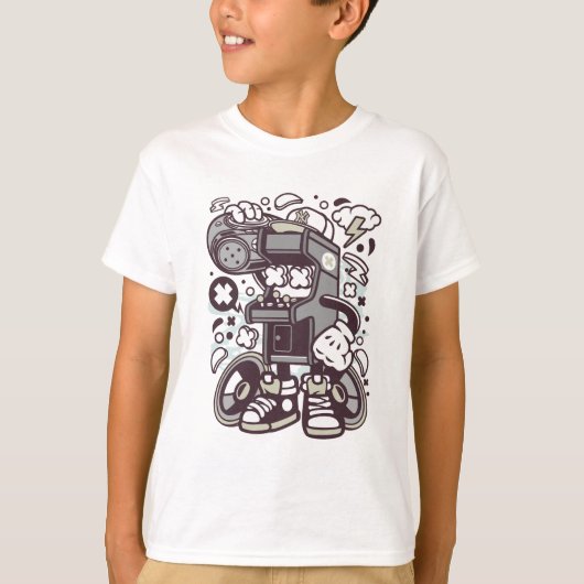 Arcade spel boombox t-shirt (Voorkant)